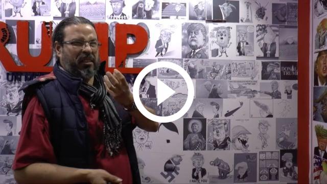 Donaldo Trump en el Museo de Caricaturas